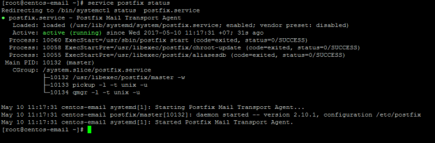 Удалить postfix centos 7